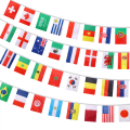 Miniatyrbillede 1 af 3: VM-flag 2022 VM-vimpler banner Top32 lande streng flag dekoration til fodbold - 32 fod 32stk 14*21cm flag