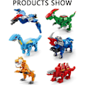Miniatyrbillede 2 af 7: 6 i 1 Dinosaur Byggesæt, Robot Byggesæt, Dinosaur Mecha Byggelegetøj STEM Lærings Byggesæt, Fødselsdagsgaver til Børn