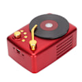 Pikkukuva 7 / 7: Retro Bluetooth-kaiutin 5W Retro Ladattava kannettava langaton kaiutin kotiin asuntolaan keittiöön punainen
