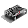 Miniatyrbild 6 av 7: Aluminiumlegeringsskal för Raspberry Pi 4b, skyddande låda, kylflänskit med fläkt
