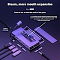 Miniatyrbillede 2 af 3: USB C Hub SSD Dock til DP HDMI-kompatibel Gigabit Ethernet HD 4K 60Hz Sata Nvme M.2 Steam Deck Dockingstation til Nintend Switch