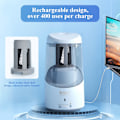 Miniatyrbild 3 av 9: Elektrisk pennvässare, portabel automatisk pennvässare för färgpennor, autostopp, helautomatisk snabb vässning, USB-driven blue