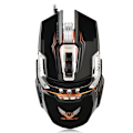 Miniatyrbillede 4 af 5: Zerodate Professionel Kablet Gaming Mus med 7 Knapper LED Lys 4 Niveau Justerbar DPI Sort