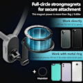 Miniatyrbild 2 av 8: Magnetisk mobiltelefonhållare för nacke, POV/Vlog selfie-fäste för nacke, handsfree mobiltelefonhållare för bröstkorg, videobandspelning för iPhone Grey