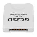 Miniatyrbillede 5 af 7: GC2SD-kortlæser Plug and Play Bærbar Professionel Spilkonsol Micro Storage-kortadapter til Wii til GC Hvid