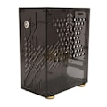 Pikkukuva 5 / 7: Mini ITX -kotelo 4,3 l läpinäkyvä akryylipaneeli 360 asteen jäähdytys pehmustetut jalkatyynyt Mini PC -kotelo FLEX 1U -virtalähteelle 2,5 tuuman SSD musta