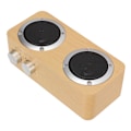 Miniatyrbild 7 av 7: Trådlös Bluetooth-högtalare Retro Full Frequency Bärbar Trä Datorhögtalare för WindowsGul Trästruktur
