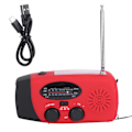 Miniatyrbillede 1 af 7: QQT088L Håndsvingradio ABS Solenergi Nød Multifunktion Lommelygte Powerbank