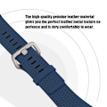 Miniatyrbilde 3 av 7: Ekte lær dobbel håndleddsrem erstatningsrem for Fitbit Ionic Watch Blå