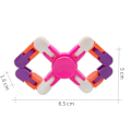 Miniatyrbild 4 av 4: Fidget Spinners, Transformerbar Leksak DIY Deformation Deformerad Spiral Twister Fingertopp Dekompression Fingertopp Leksak