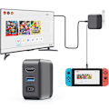 Miniatyrbillede 2 af 5: Switch Dock-opladeradapter til Switch OLED, 3 i 1 Switch-oplader til TV, Switch TV-dock med USB 3.0-port (EU-stik)