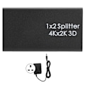 Pikkukuva 1 / 7: 4K HDMI-jakaja HD-video HDMI-kytkin 1 sisään 2 ulos Vahvistin Kaksoisnäyttö 100-240VUK-pistoke