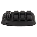 Miniatyrbilde 5 av 7: 6-tasters Mini-tastatur med knapp, programmerbar dobbelmodus tilkobling Generell enhånds mekanisk tastatur for spill Svart