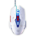 Miniatyrbillede 1 af 8: Ledningsforbundet Gaming Mus Computermus Mekanisk Åndedrætsfarvet Lys med Lyd 7 Taster USB Flettet Reb 4 Hastighed DPI Ergonomi PC Laptop Mecha Hvid