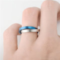Miniatyrbillede 2 af 4: 2 stk. Angst Ring til Kvinder Mænds Fidget Ring DIY Rustfrit Stål Udskiftelig Roterende Måne Stjerne Bånd Spinner-Ring -10
