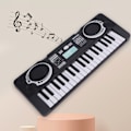 Miniatyrbillede 3 af 6: Elektrisk klaver til børn, begynder elektronisk musik lærings keyboard, bærbart instrument til tidlig læring with Sheets 37 Keys 2 Modes