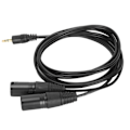 Miniatyrbillede 7 af 7: JORINDO Dobbelt XLR Han til 3,5 mm 1/8 tommer Han Kabel OxygenFree Kobber Ubalanceret YSplitter Ledning