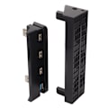 Miniatyrbild 5 av 7: Spelkonsolens kylfläkt USB-driven automatisk intelligent extern kylare med HUB för PS4 Slim Host