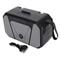 Pikkukuva 1 / 7: Aurinkokäyttöinen langaton Bluetooth-kaiutin, monitoiminen kannettava ulkokäyttöön tarkoitettu muistikortti, USB AUX -porttikaiutin FM-radiolla