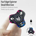 Miniatyrbild 5 av 8: Metallisk Fidget Spinner för Vuxna, Rostfritt Stål Fidget Leksaker, Liten Mini Fidget Block, Tysta Lager EDC för Män Ångest Cool