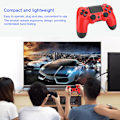 Miniatyrbillede 7 af 7: Kablet Gamepad Høj følsomhed Ergonomisk Game Controller Joystick til PS4 KonsolRød