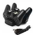 Miniatyrbillede 1 af 2: Dual opladningsholder Dock opladerstand + USB-strømkabel til Playstation Dualshock 3 PS3 Gamepad Controller Move Navigation
