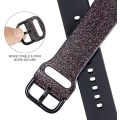 Miniatyrbild 3 av 4: Apple Watch-armband i mjukt silikon, sportarmband, ersättningsarmband, lämplig för hela Iwatch-serien (Shine Red Black 38/40/41mm)