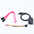 Miniatyrbild 1 av 7: SATA/IDE-hårddiskadapterkabel Strömförsörjning USB 2.0-omvandlare för 2,5/3,5 tums hårddisk