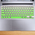 Miniatyrbild 5 av 7: Vattentät och dammtät tangentbordsöverdrag för bärbar dator med låskant för MacBook Air/Retina/Pro - Grön