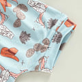 Miniatyrbilde 6 av 7: Baby Gutt Klær Småbarn Sommer Antrekk Kort Ermet T-Skjorte Tee Topper Joggebukser Casual Shorts 2 stk Klesett 100cm