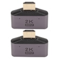 Miniatyrbild 2 av 7: HD Multimedia Interface 1 till 2 Adapter Hane till Dubbel Hona 2K 60Hz Video Splitter med Indikatorlampa 2st