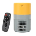 Miniatyrbild 5 av 7: Miniprojektor HD 1080P Bärbar Biograf Ljud Dubbelfläkt Kylning Filmprojektor för DVD 100V‑240V Gul Grå AU-kontakt