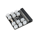 Miniatyrbilde 5 av 7: Strømbryteradapterkort PCB 12 ATX 2x3Pins Konverter 12V for HP PSU GPU Mining