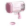 Miniatyrbild 1 av 7: Bubble Machine Gun Leksaker för Barn, Bubble Gun med Färgglada Ljus och Tusentals Bubblor, Utomhusleksak Födelsedagsfest Favörer Presenter till Pojke pink