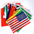 Miniatyrbillede 2 af 3: VM-flag 2022 VM-vimpler banner Top32 lande streng flag dekoration til fodbold - 32 fod 32stk 14*21cm flag