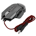 Miniatyrbilde 1 av 7: Gaming Mus Wired USB Optisk Mekanisk 7D Programmerbar 4 Farger Lys Datamus Sølv Grå