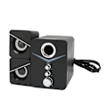 Miniatyrbilde 7 av 7: D‑221 Bluetooth-høyttaler for datamaskin med dyp bass, 2.1-kanals minidatamaskin-høyttaler for bryllupsfest, svart