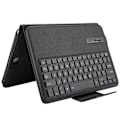 Miniatyrbillede 5 af 7: Tablet trådløs Bluetooth tastatur etui cover til Sumsung TAB S2/ TAB A T810/T550 (sort)