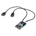 Miniatyrbillede 5 af 7: MINI PCI-E til 2-Port USB2.0 5Pin Konverter Extender Kort Laptops Udvidelsesadapter Kort