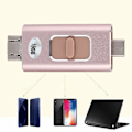 Pikkukuva 5 / 7: 16G Type-C USB Lightning USM 4-in-1 U-levy sopii iPhone-, iPad- ja Android-laitteille (ruusukulta)