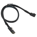 Miniatyrbilde 5 av 7: Mini SAS SFF 8643 til 8087 HD 12 Gbps overføringshastighet Lavt tap Fleksibel intern Mini SAS-kabel for datamaskinserver 0,5 m/19,7 tommer