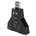 Pikkukuva 2 / 7: USB-äänikortti, virtuaalinen 7.1-kanavainen ulkoinen stereokaiutinsovitin PS4-kannettavalle tietokoneelle, kuulokkeille