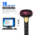 Miniatyrbilde 3 av 7: 3mil USB strekkodeskanner Manuell/Automatisk kontinuerlig/Festing Automatisk skanning Strekkodeskanner