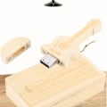 Miniatyrbillede 5 af 7: Træguitarformet Flashdrev Opbevaring USB 2.0 U Disk Memory Stick Til PC(8G)