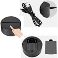 Miniatyrbillede 3 af 4: 3D Optisk Lampe Illusion Natlys Jul II Stemningslys 7 Farveskiftende Akryl LED Natlys USB Kabler Soveværelse Skrivebord Dekoration