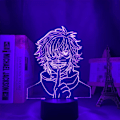 Pikkukuva 4 / 7: USB Anime-valo Ken Kaneki LED-yövalo RGB 16 väriä vaihtuva 3D optinen illuusio sängynpäätylamppu kosketusohjauksella ja kaukosäätimellä kodin huoneen sisustukseen