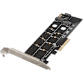 Miniatyrbillede 3 af 7: NGFF M.2 til PCI-E 4X 3.0 Adapterkort Riserkort Højhastighedsudvidelse B-Key   M-Key M.2 SSD-stik 6.0Gb/s