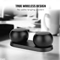 Pikkukuva 4 / 7: Aito langaton stereokaiutin Stereoääni Bluetooth-kaiuttimet mikrofonilla ja latausalustalla - Musta