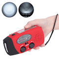 Miniatyrbillede 7 af 7: QQT088L Håndsvingradio ABS Solenergi Nød Multifunktion Lommelygte Powerbank