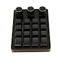 Miniatyrbillede 6 af 7: Programmerbar tastatur 16 taster 3 knapper blå switch mekanisk hot swappable mini tastatur til spil kontor medier